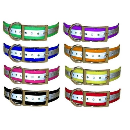 GRAIN VALLEY DOG SUPPLY Grain Valley Strap1-RefPnk 1 in. Universal Reflective Strap - Reflective Pink Strap1-RefPnk